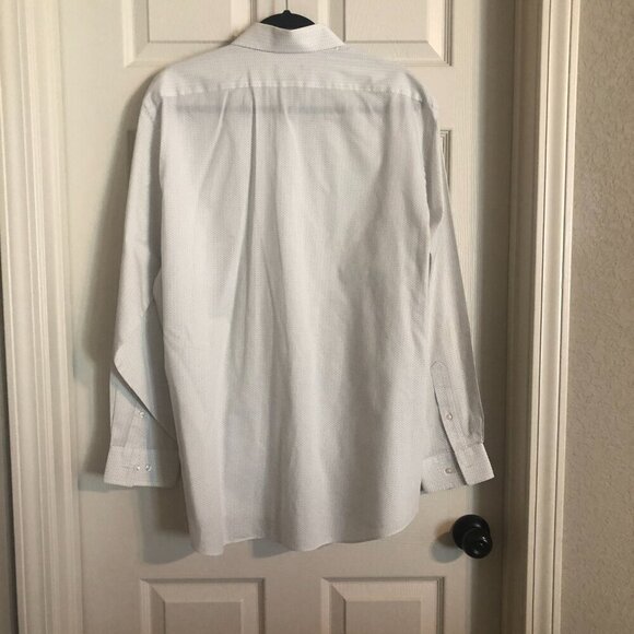 Van Heusen Flex Regular Fit Wrinkle Free classic button long sleeve sz 17 - Picture 4 of 5